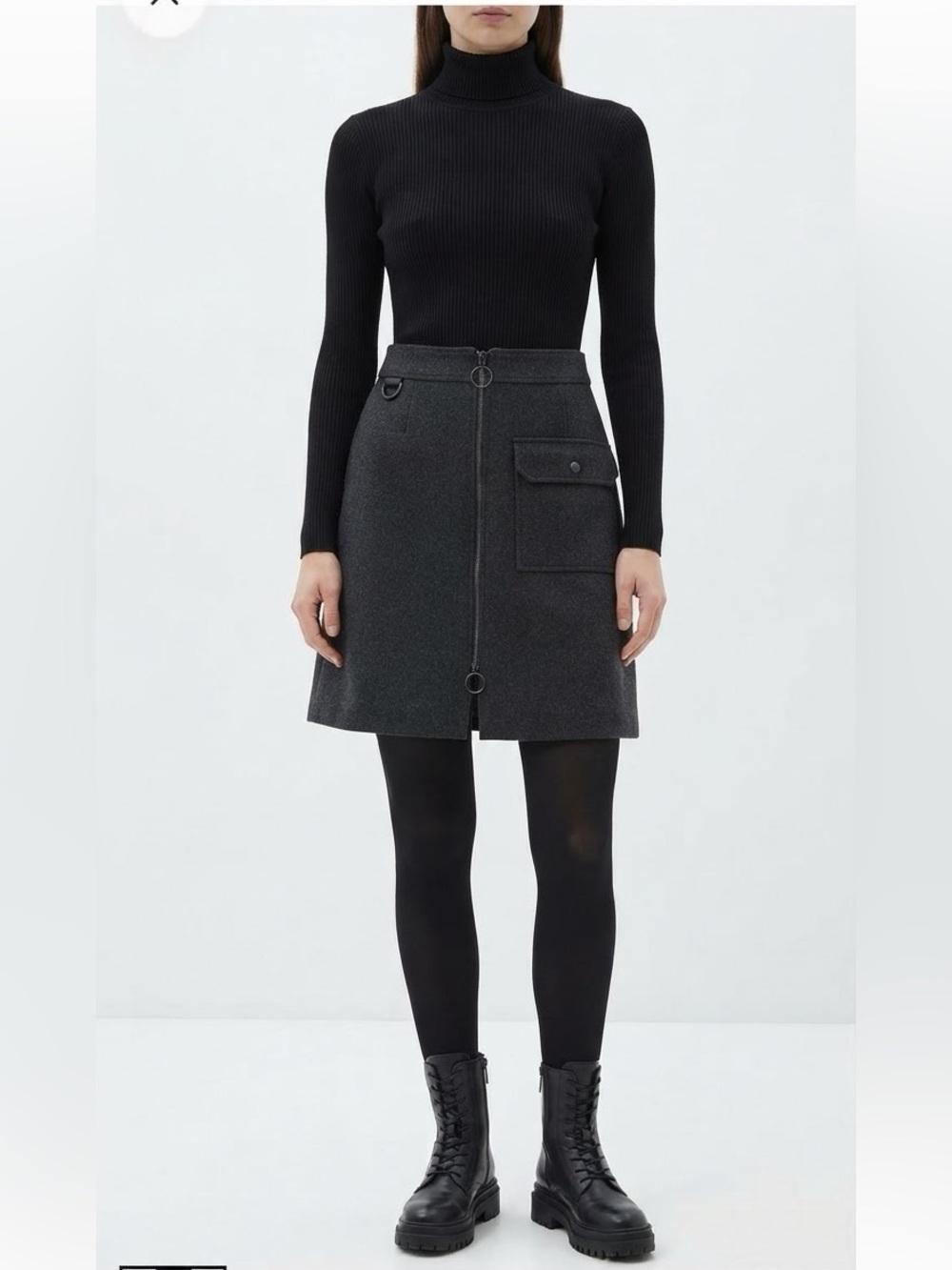 FRONT ZIP UTILITY SKIRT BY IZZUE Size XS/S